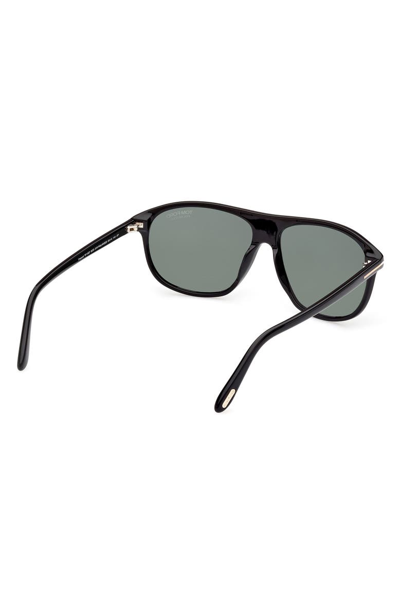 TOM FORD Prescott 60mm Square Polarized Sunglasses, Alternate, color, 