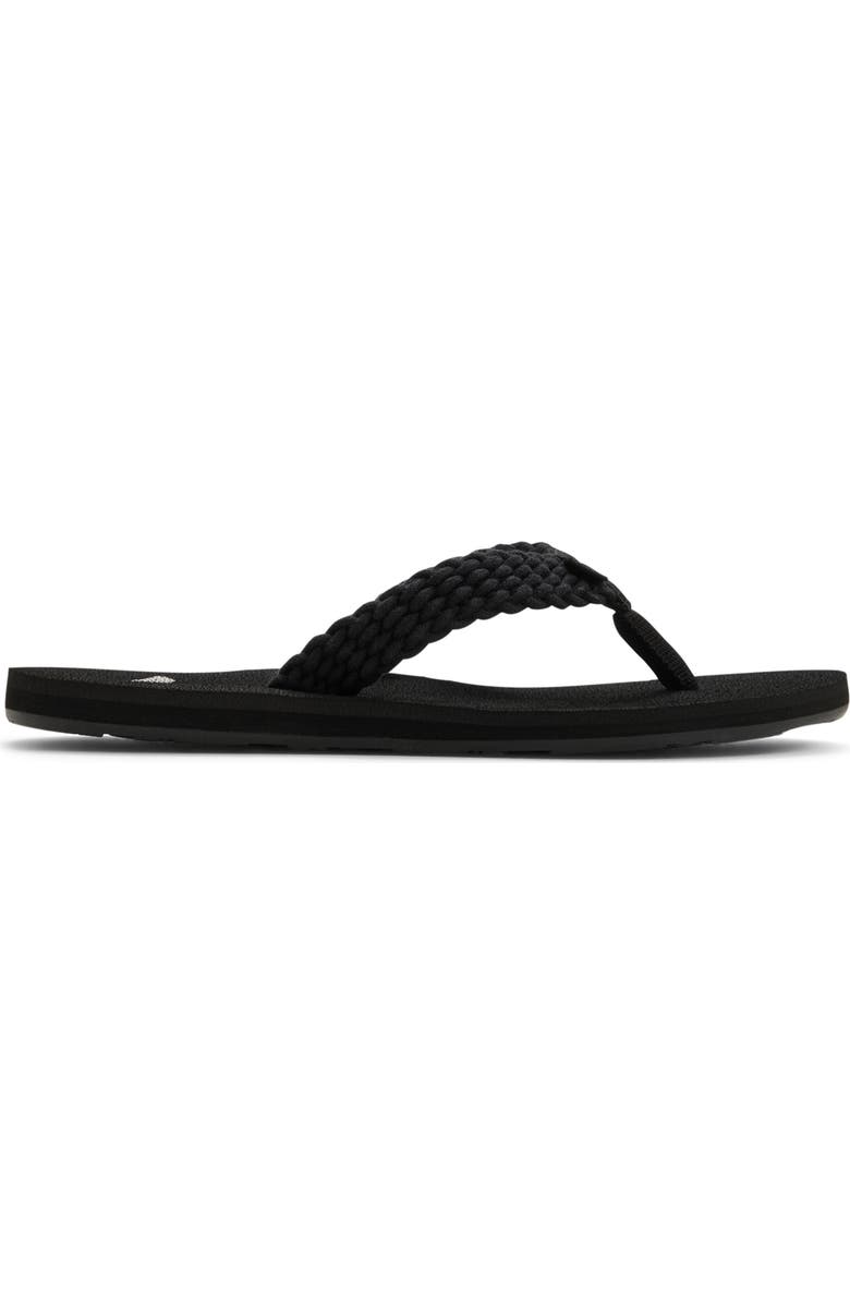Roxy Porto III Flip Flop, Alternate, color, Black