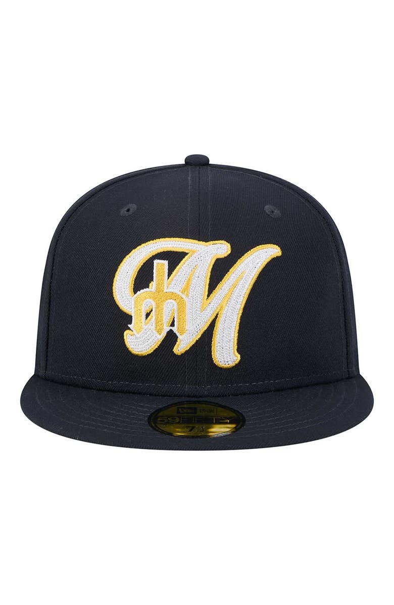 New Era Men's New Era Navy Seattle Mariners  Duo Logo 2.0 59FIFTY Fitted Hat, Alternate, color, 