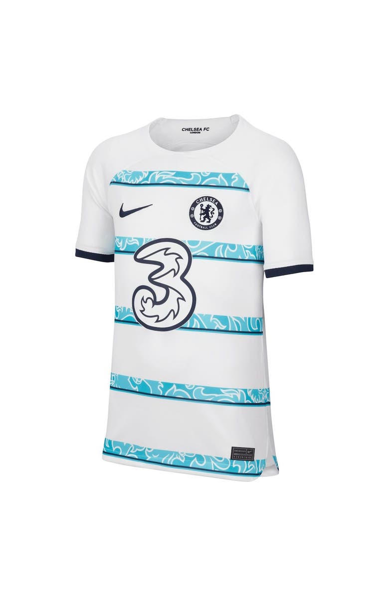 Nike Youth Nike N'Golo Kanté White Chelsea 2022/23 Away Breathe Stadium Replica Player Jersey, Alternate, color, 