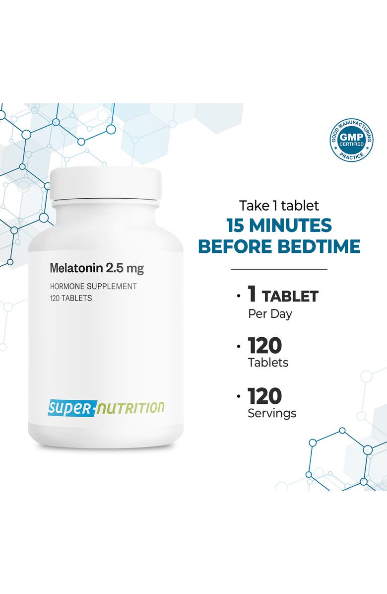 SuperSmart Melatonin 2.5mg, Alternate, color, NO COLOR
