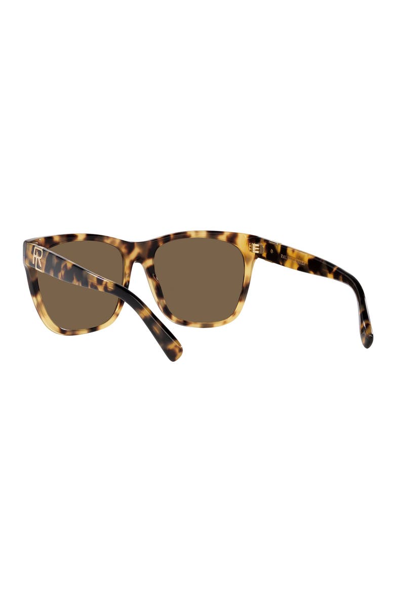 57mm Square Sunglasses, Alternate, color, HAVANA