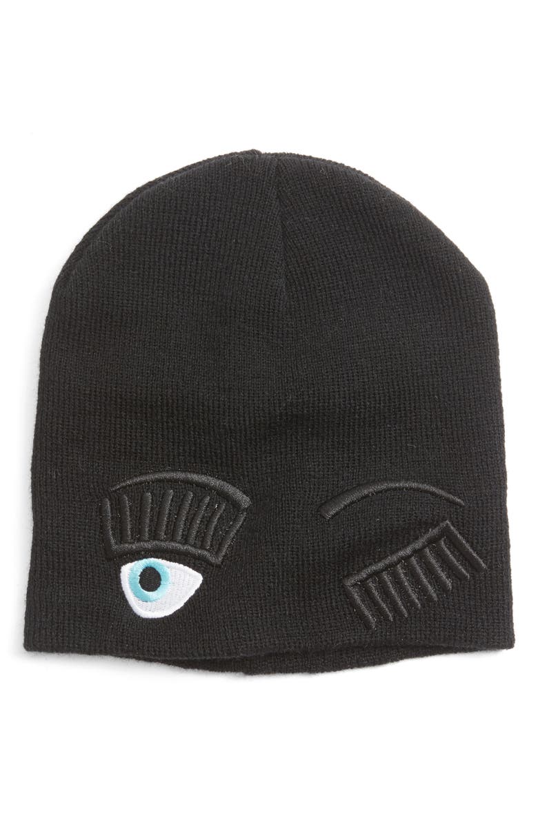 Cara Winking Knit Beanie, Alternate, color,