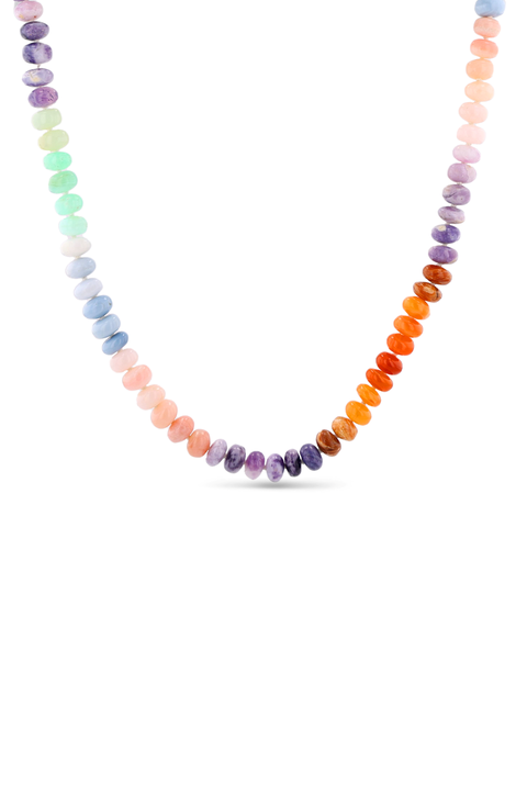 Rainbow Opal Candy Necklace
