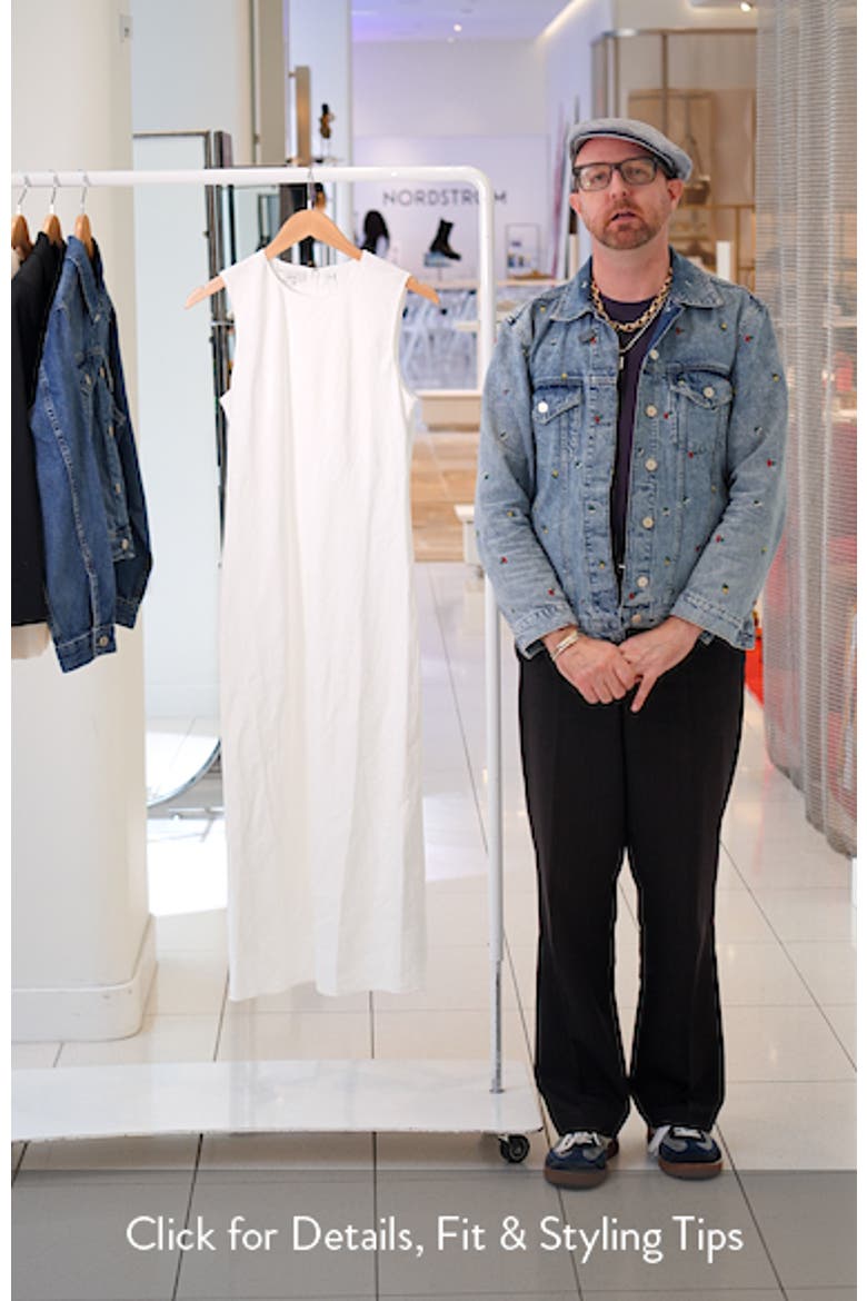 Linen Blend Midi Dress video