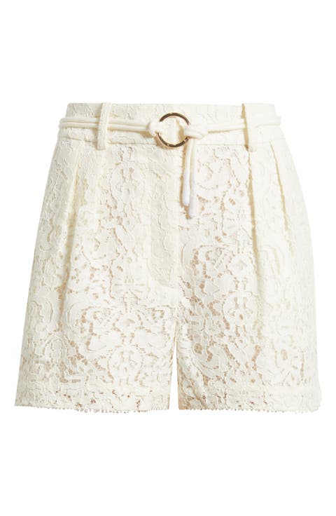 Lori Pleat Lace Shorts