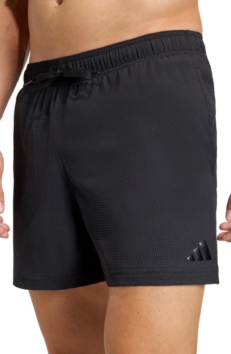 adidas Iconisea Swim Trunks, Alternate, color, Black