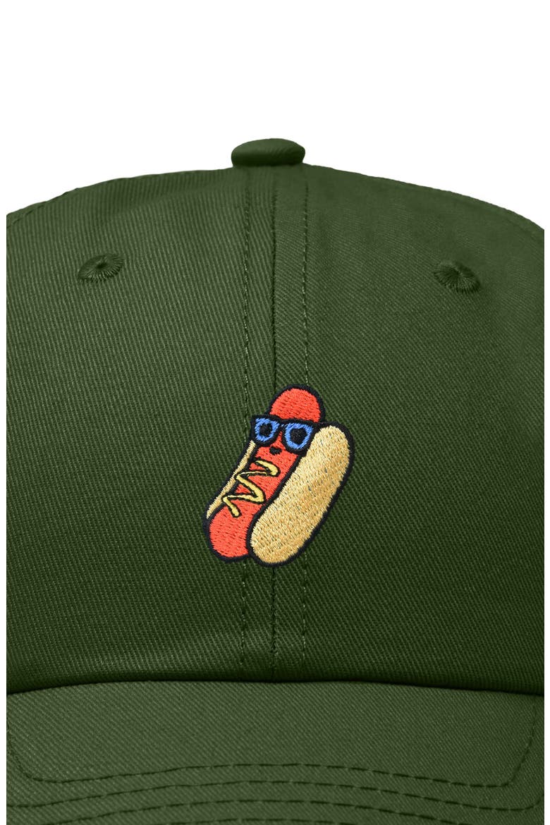 Dog Days Embroidered Casual Cap, Alternate, color, Olive