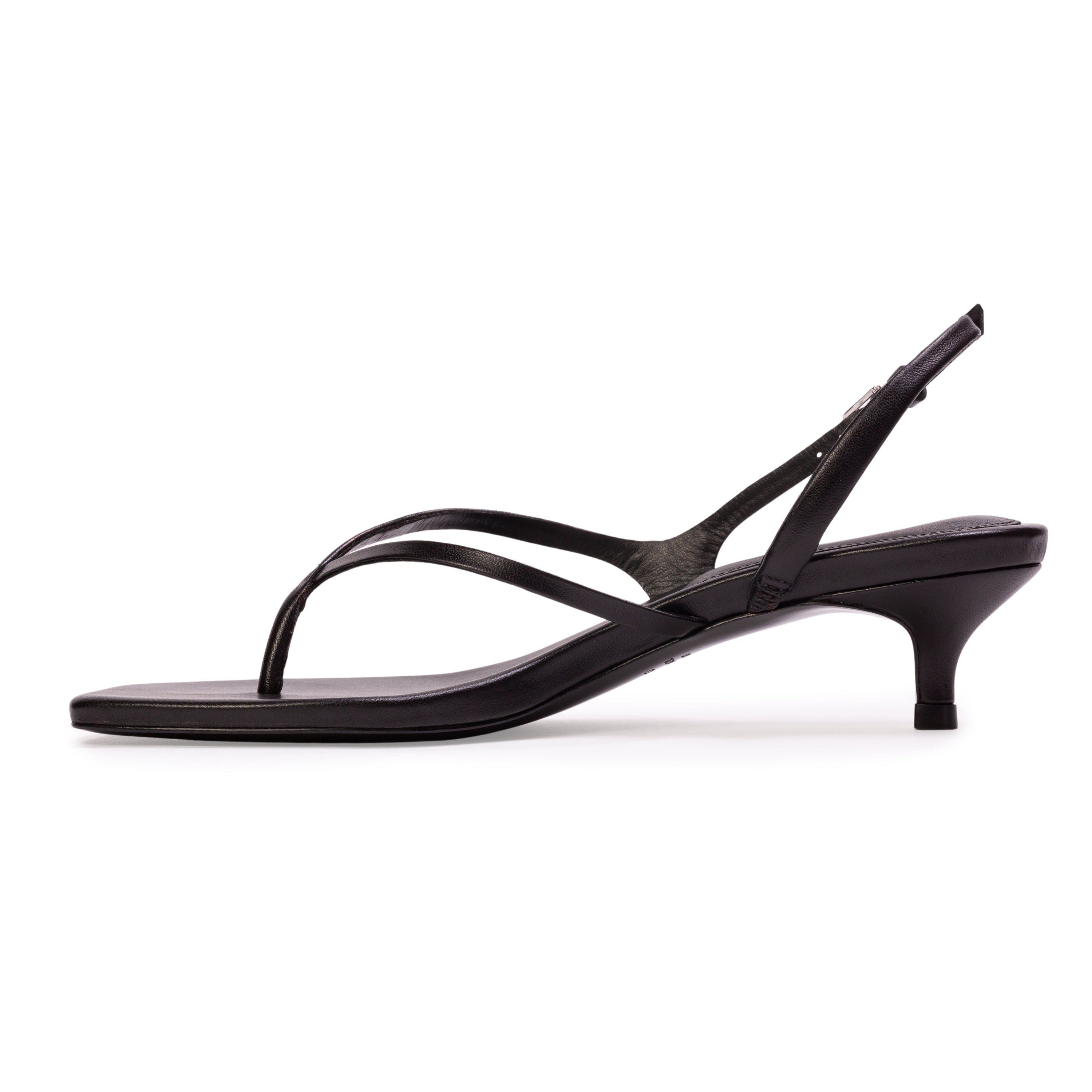 BLACK SUEDE STUDIO Mehak 35 Leather Sandal, Alternate, color, Black Leather