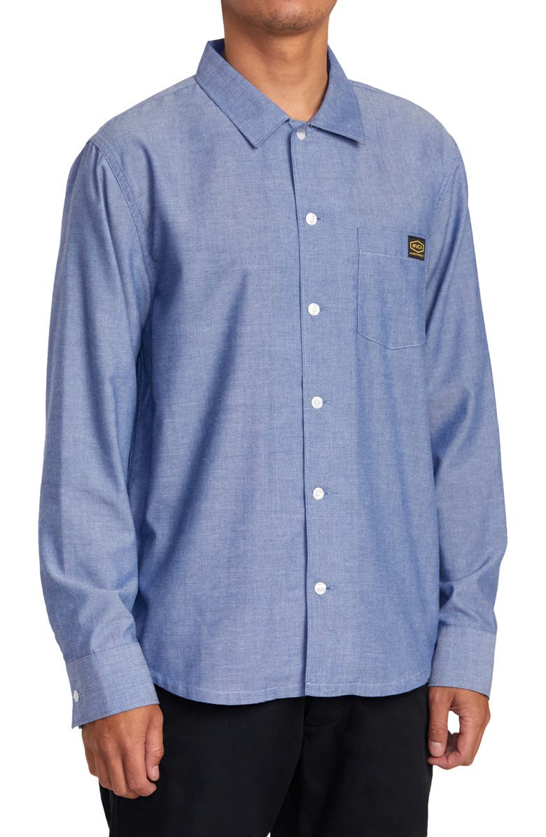 RVCA Day Shift Button-Up Shirt, Alternate, color,