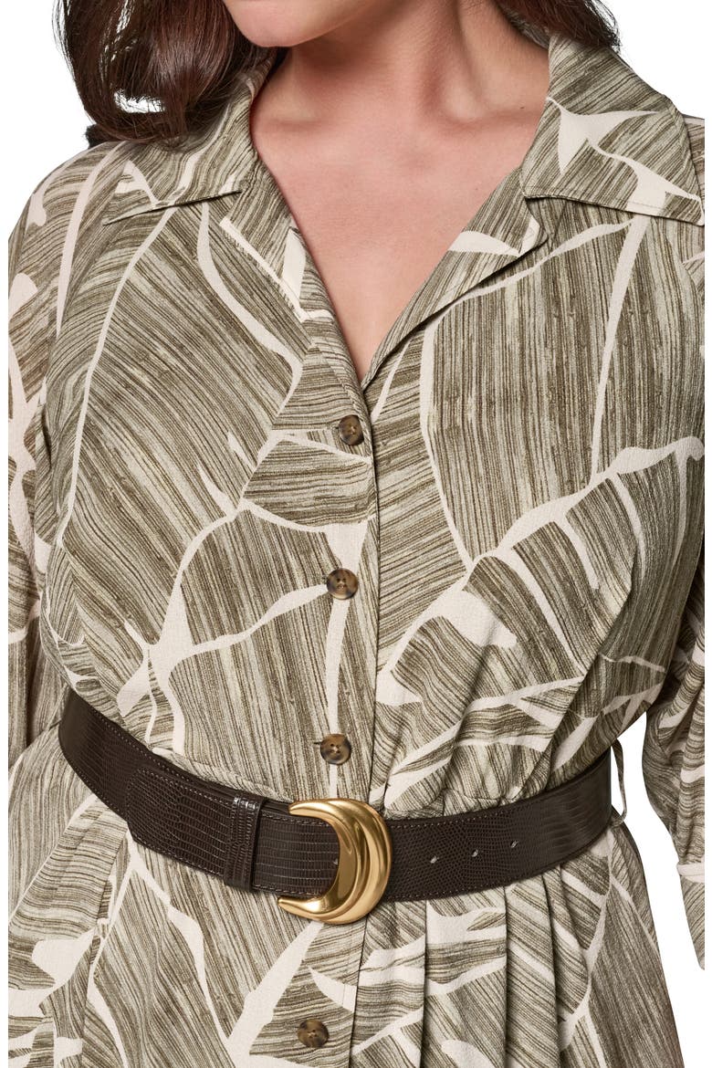 Printed Shirtdress, Alternate, color, LT OLIVE M