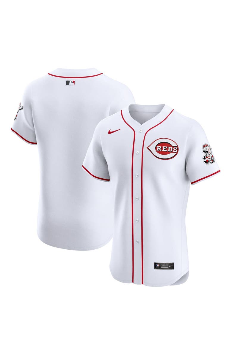 Nike Men's Nike White Cincinnati Reds Home Elite Jersey, Main, color,