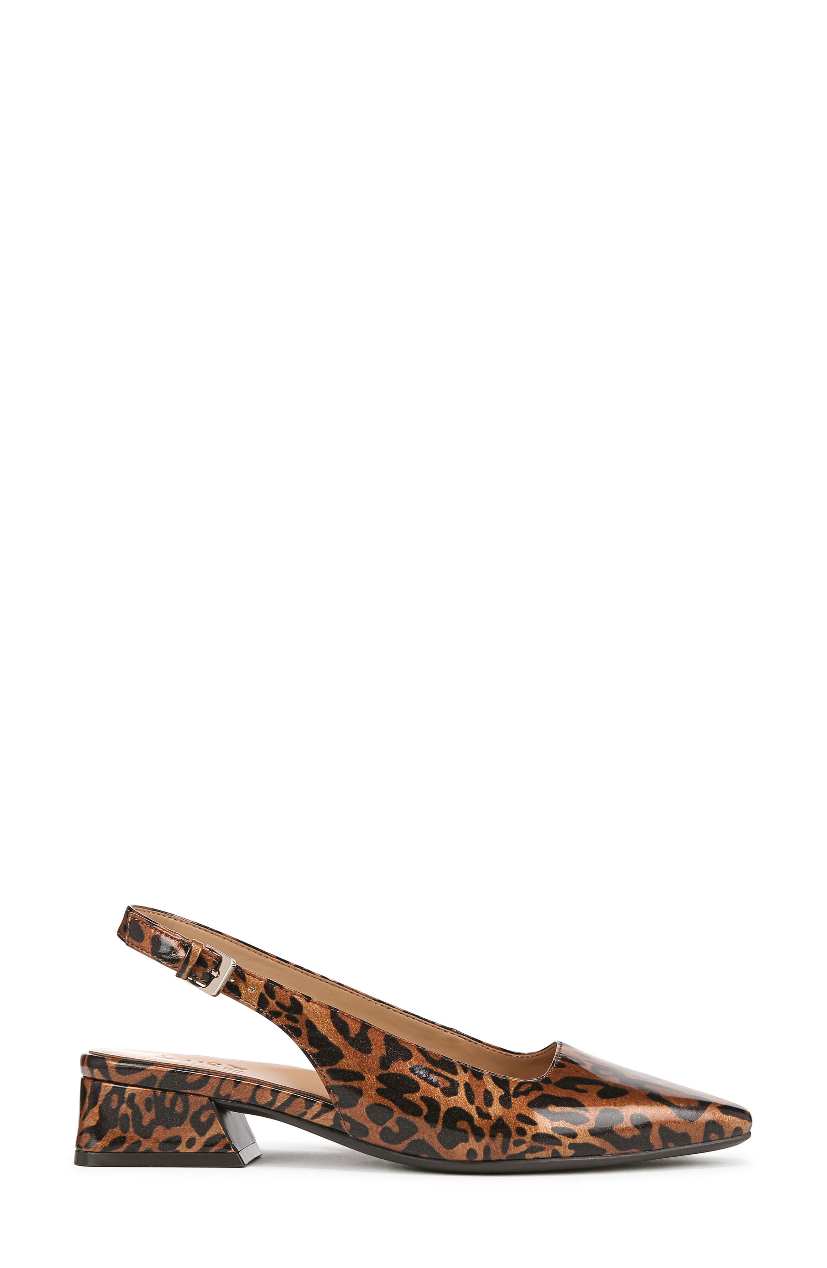 Naturalizer Ginger Slingback Pump, Alternate, color, Leopard Print Faux Leather