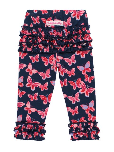 Toddler Girls Ruffle Leggings with Signature Rear Ruffles