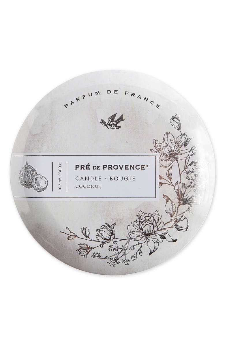 EUROPEAN SOAPS Pre de Provence Heritage 3-Wick Tin Candle, Alternate, color,