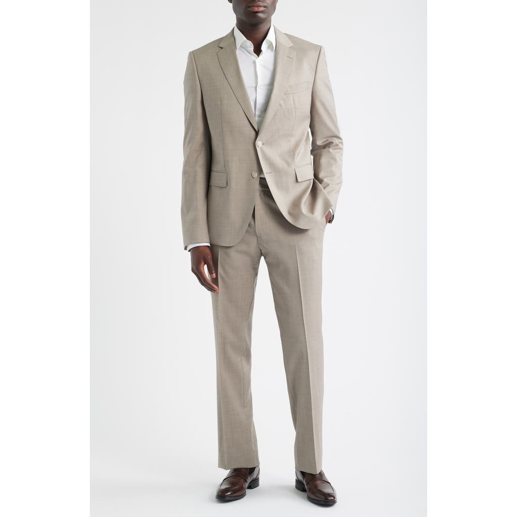 Hugo Boss Boss Huge Slim Fit Solid Wool Suit