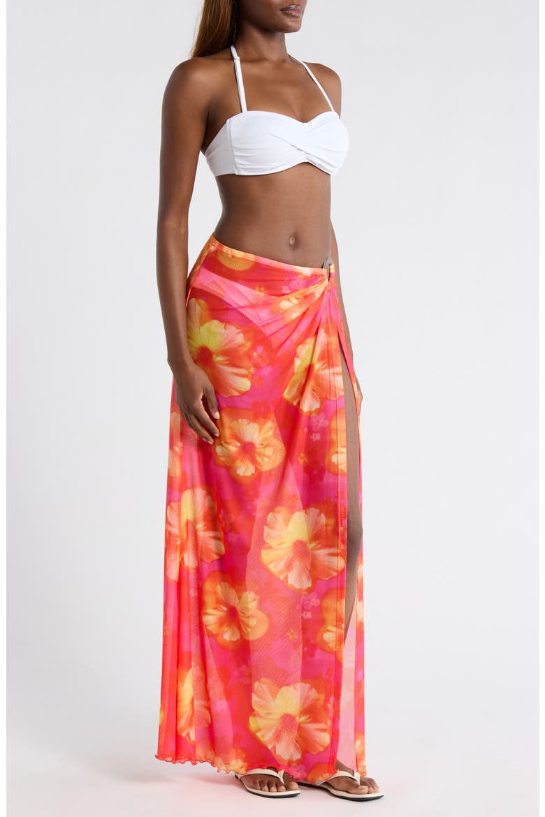 Split Mesh Maxi Cover-Up Skirt, Alternate, color, SAMBA BABY
