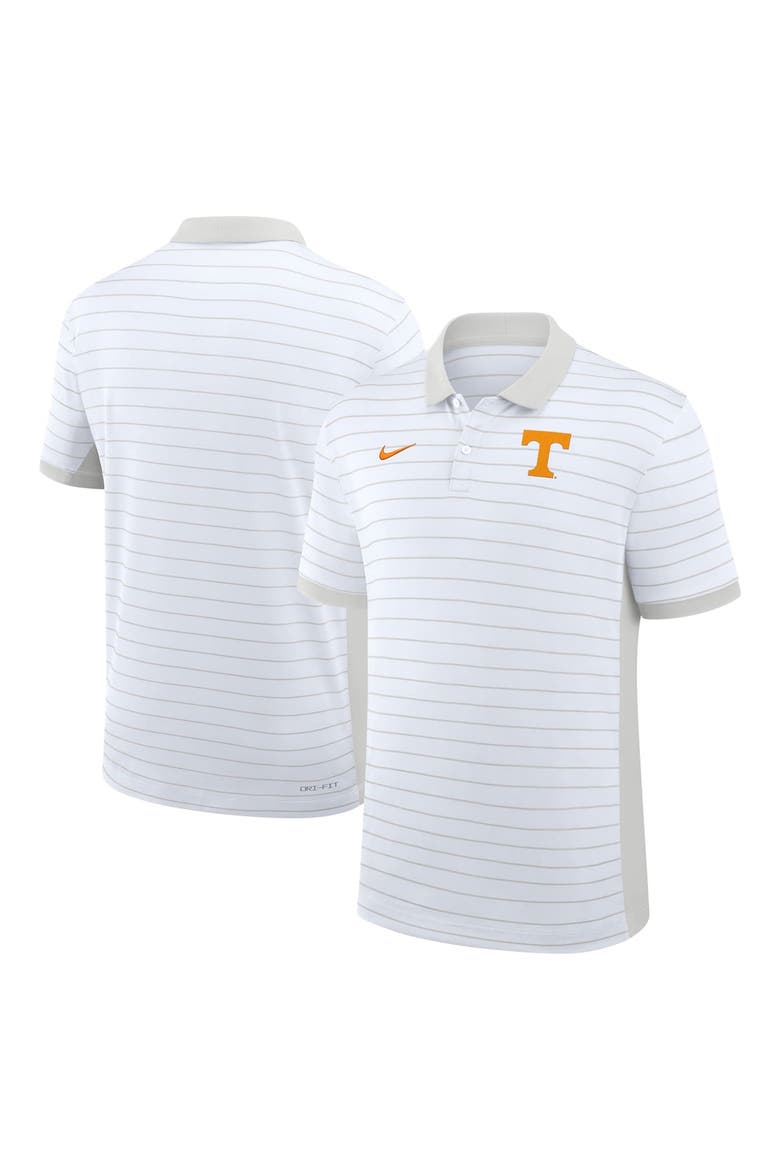 Men's Nike White Tennessee Volunteers 2025 Early Season Coaches Sideline Victory Stripe Performance Polo, Main, color, White