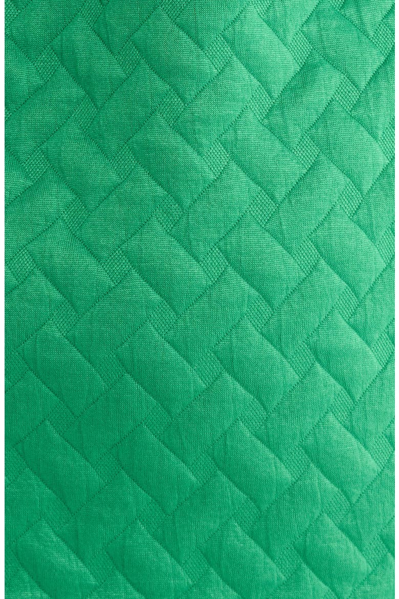 Yulia Flutter Sleeve Quilted Shift Minidress, Alternate, color, KELLY-GREEN