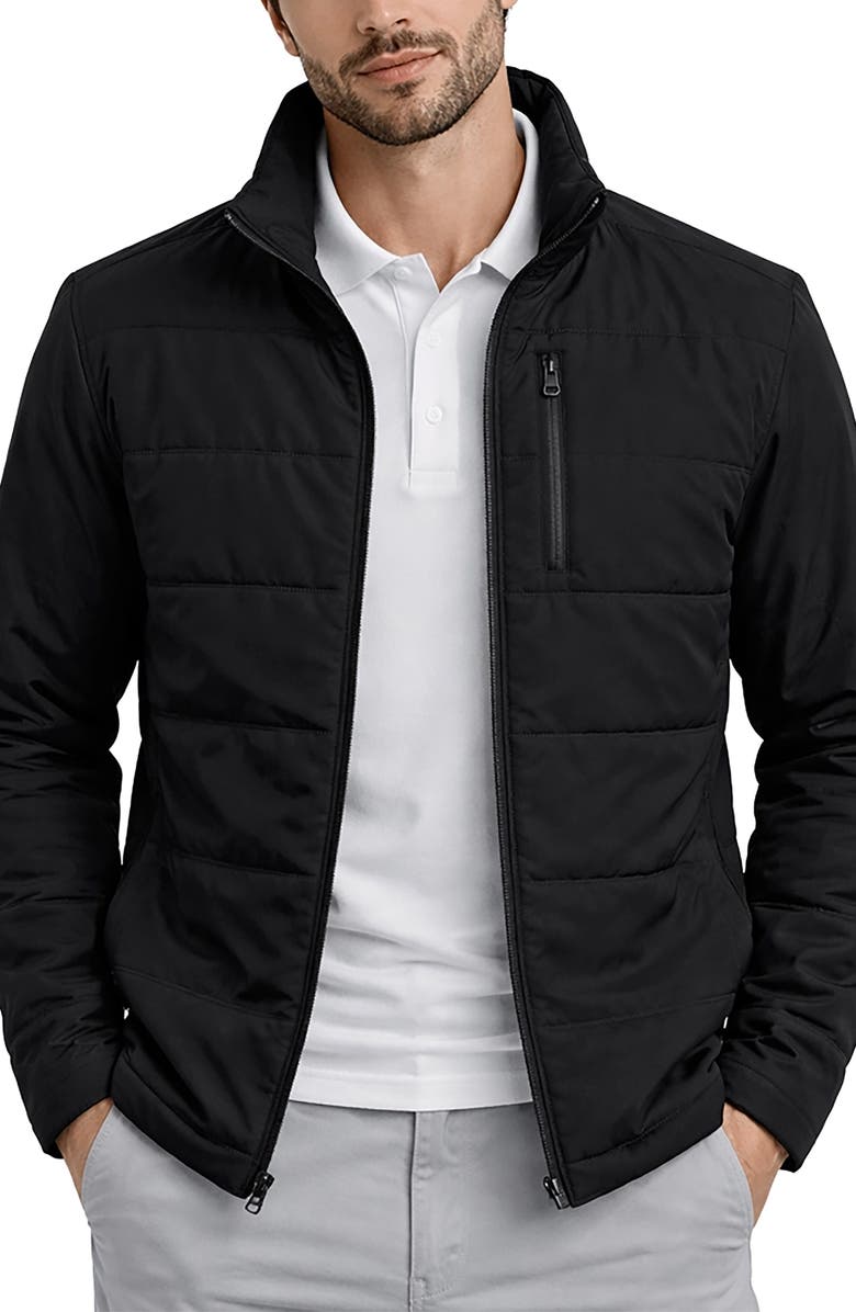HAWKE & CO Water Resistant Hybrid Stretch Jacket, Main, color, 