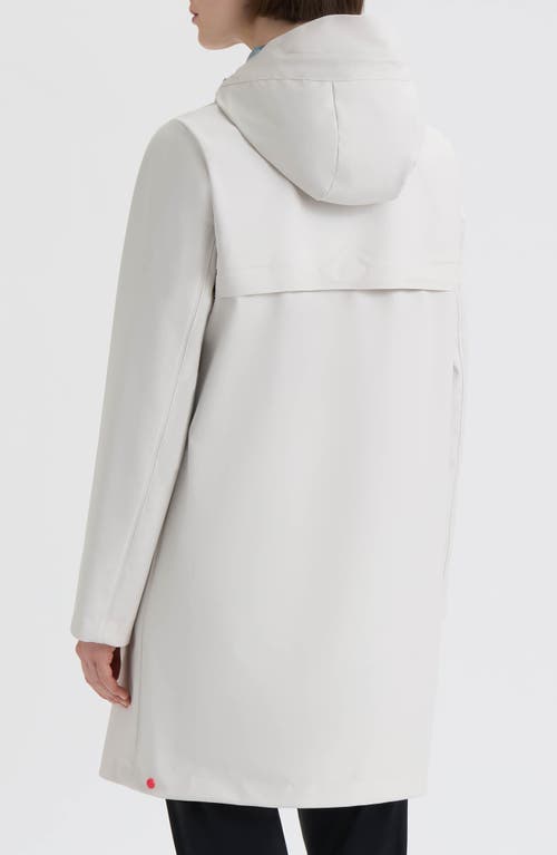 Hunter Spring Waterproof Rain Jacket In White