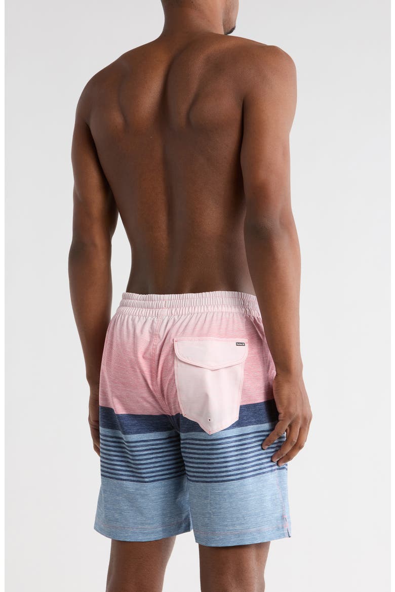 Ombré Volley Swim Shorts, Alternate, color, PK89 LOLLIPOP