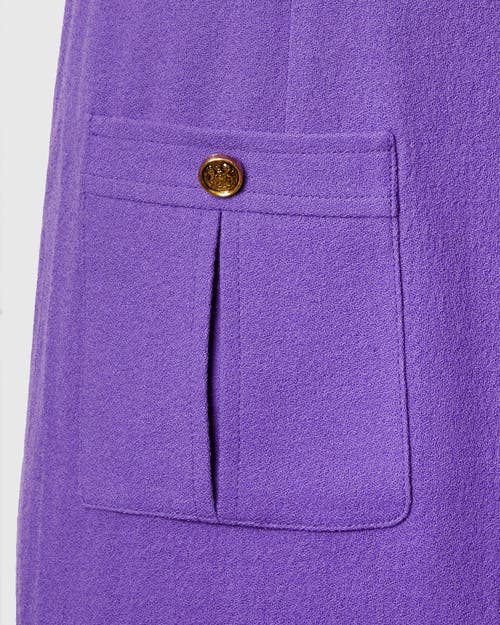Santorelli Fanny A-line Sleeveless Midi Dress In Cool Purple