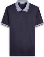 Bugatchi Tipped Pima Cotton Piqué Polo