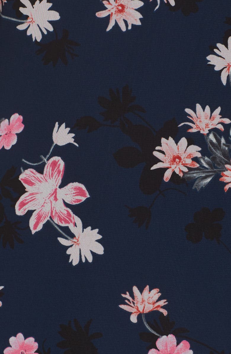 Eliza J Floral Print Bell Sleeve Dress, Alternate, color,