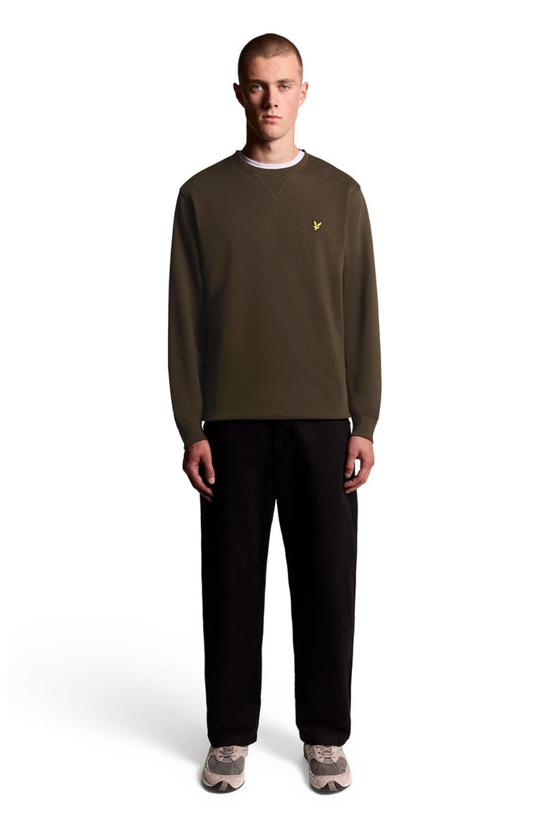 Crew Neck Sweater, Main, color, Olive