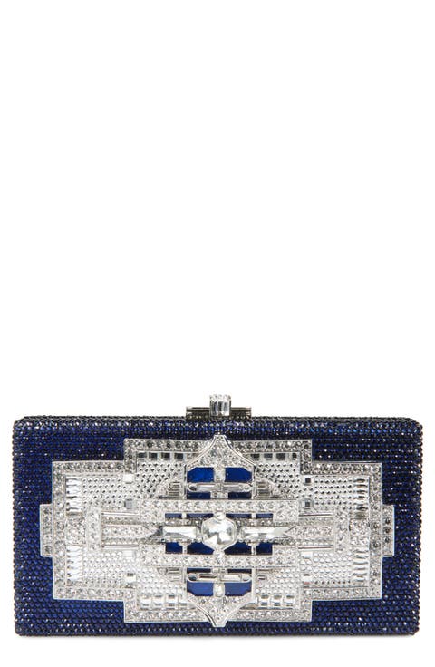 Lillian Sleek Crystal Embellished Clutch