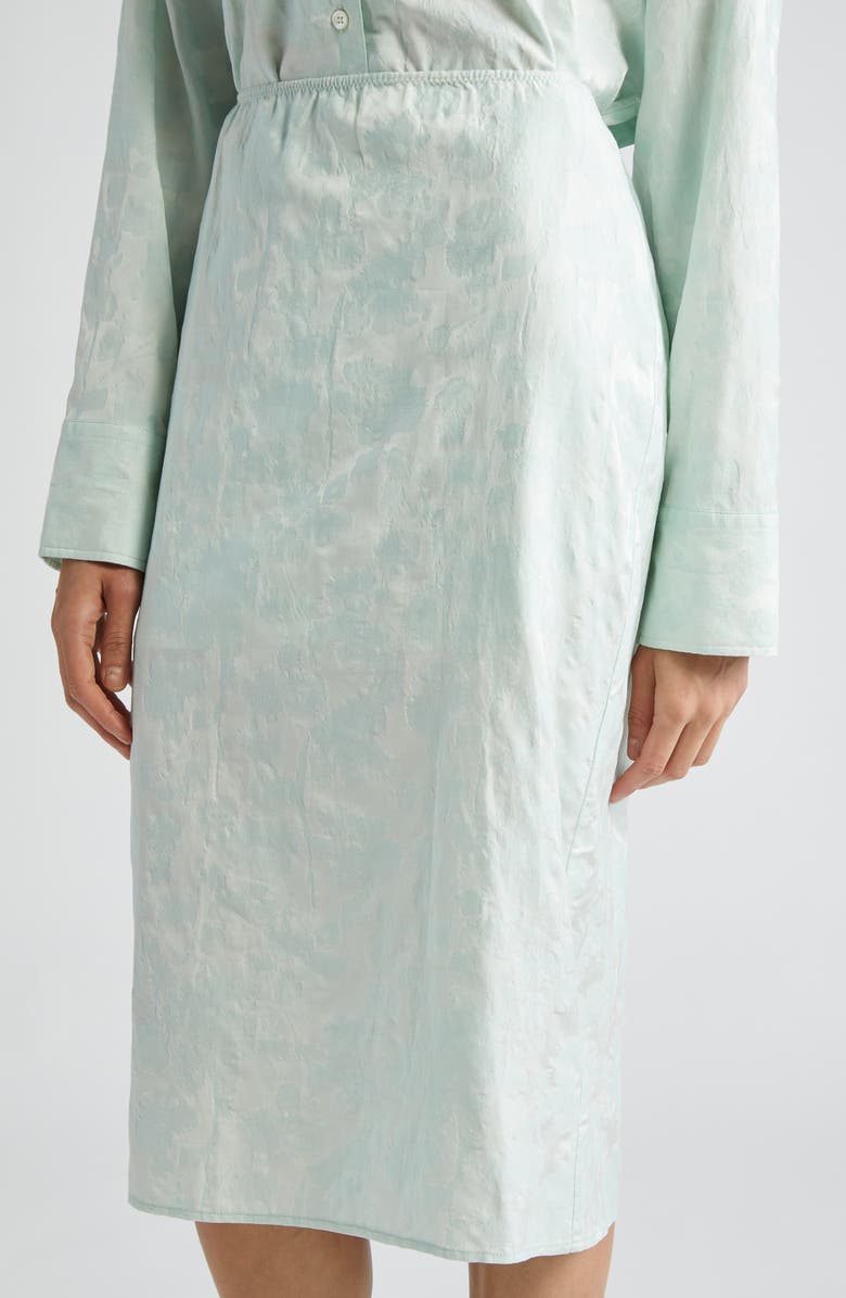 BITE Studios Floral Jacquard Organic Cotton Blend Skirt, Alternate, color, 