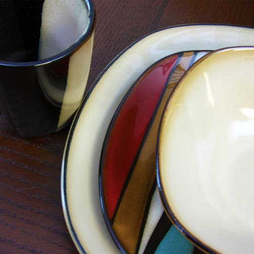 Gibson Elite Althea 16-piece Stoneware Dinnerware Set, In Multi