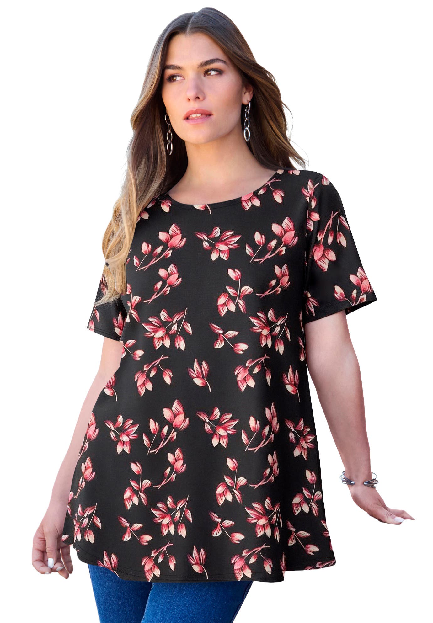 CORAL LEAFY PRINT