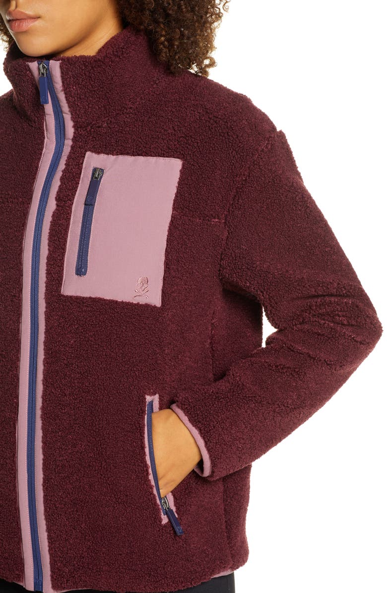 Soul by SoulCycle High Pile Fleece Jacket, Alternate, color, 