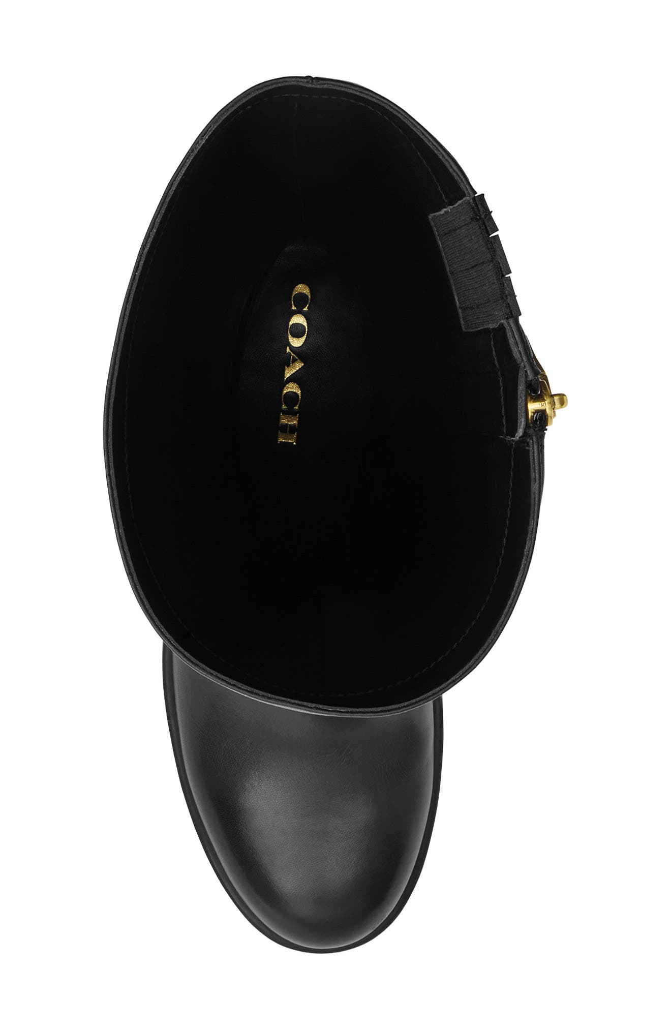 COACH Natasha Leather Knee High Platform Boot, Alternate, color, 