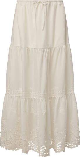 WeWoreWhat Cotton Tiered Maxi Skirt | Nordstromrack