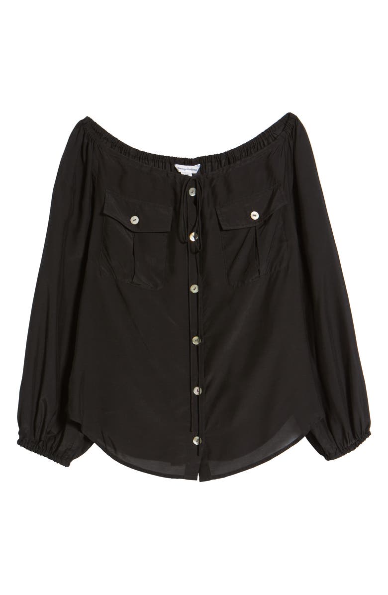 Tommy Bahama Mia Coast Long Sleeve Woven Top, Alternate, color,