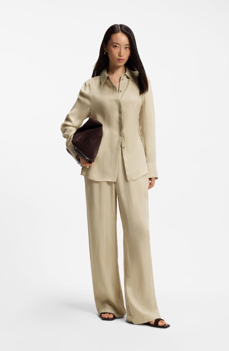 BOSS Beruta Button-Up Shirt, Alternate, color, Pumice