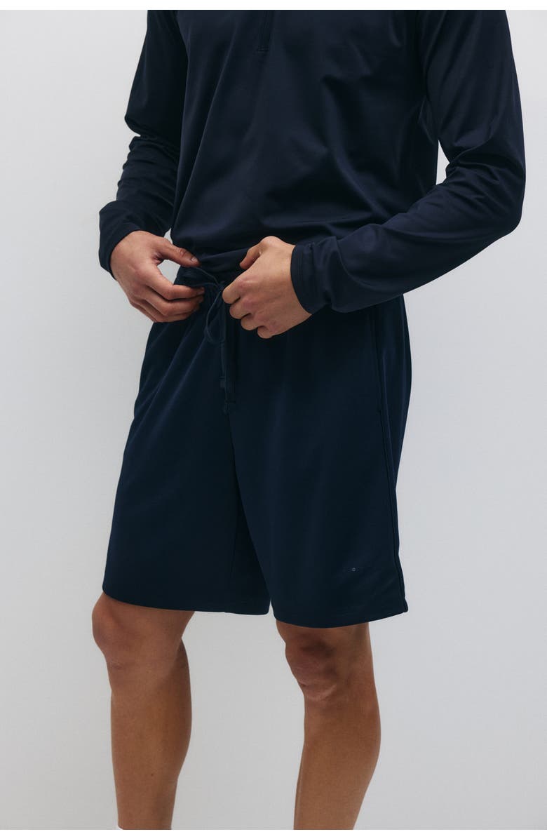 H&M Regular Fit Sports Shorts With Drymove, Alternate, color, Navy Blue