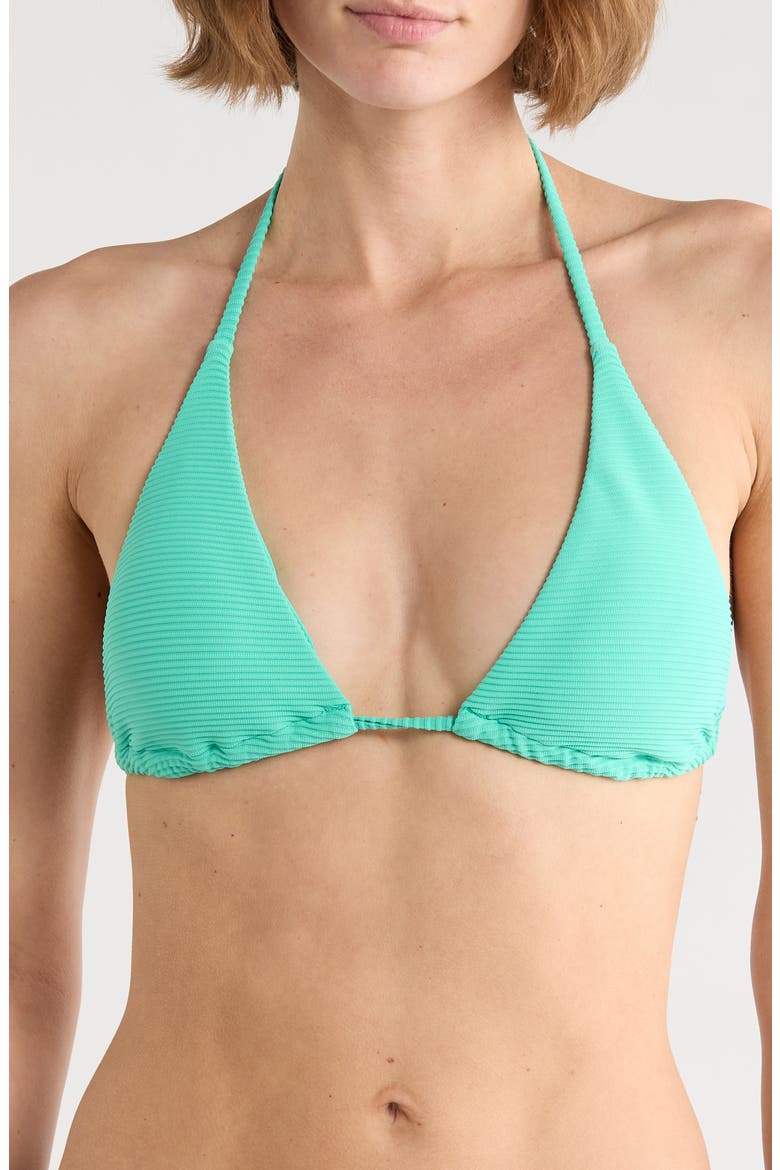 Tanlines <br />Multifit Triangle Bikini Top, Main, color, SEAGREEN