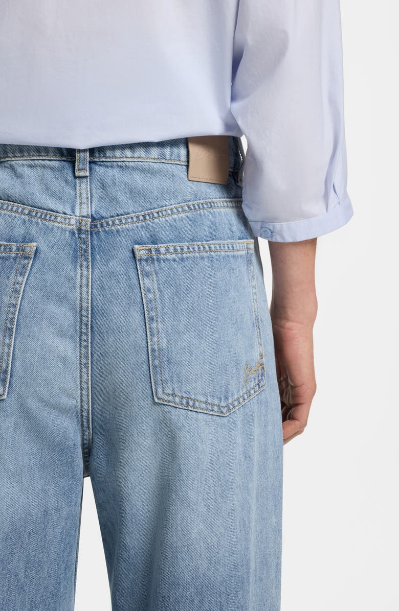 BOSS Orange Marlene Wide Leg Nonstretch Jeans, Alternate, color, 