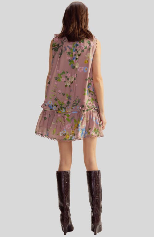 Cynthia Rowley Lilie Dress In Mauve Floral