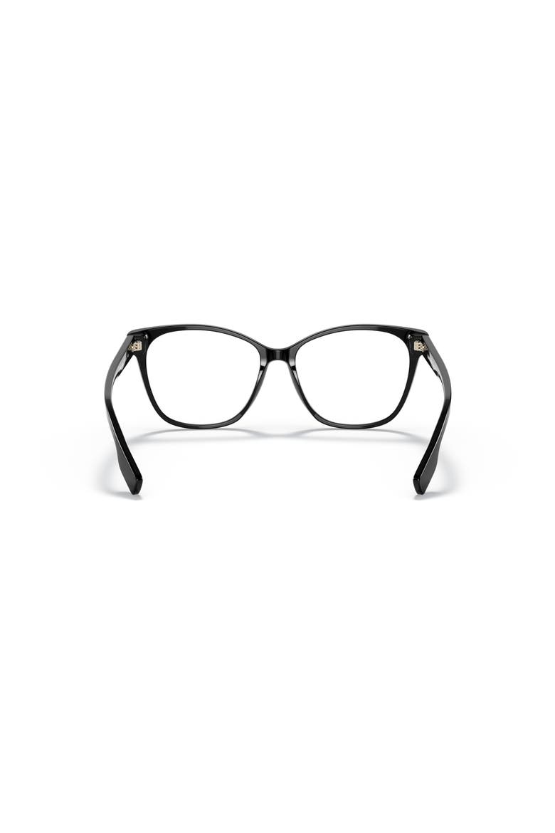 54mm Square optical glasses, Alternate, color, Black