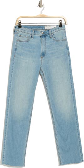 Hattie Mid Rise Full Length Straight Leg Jeans