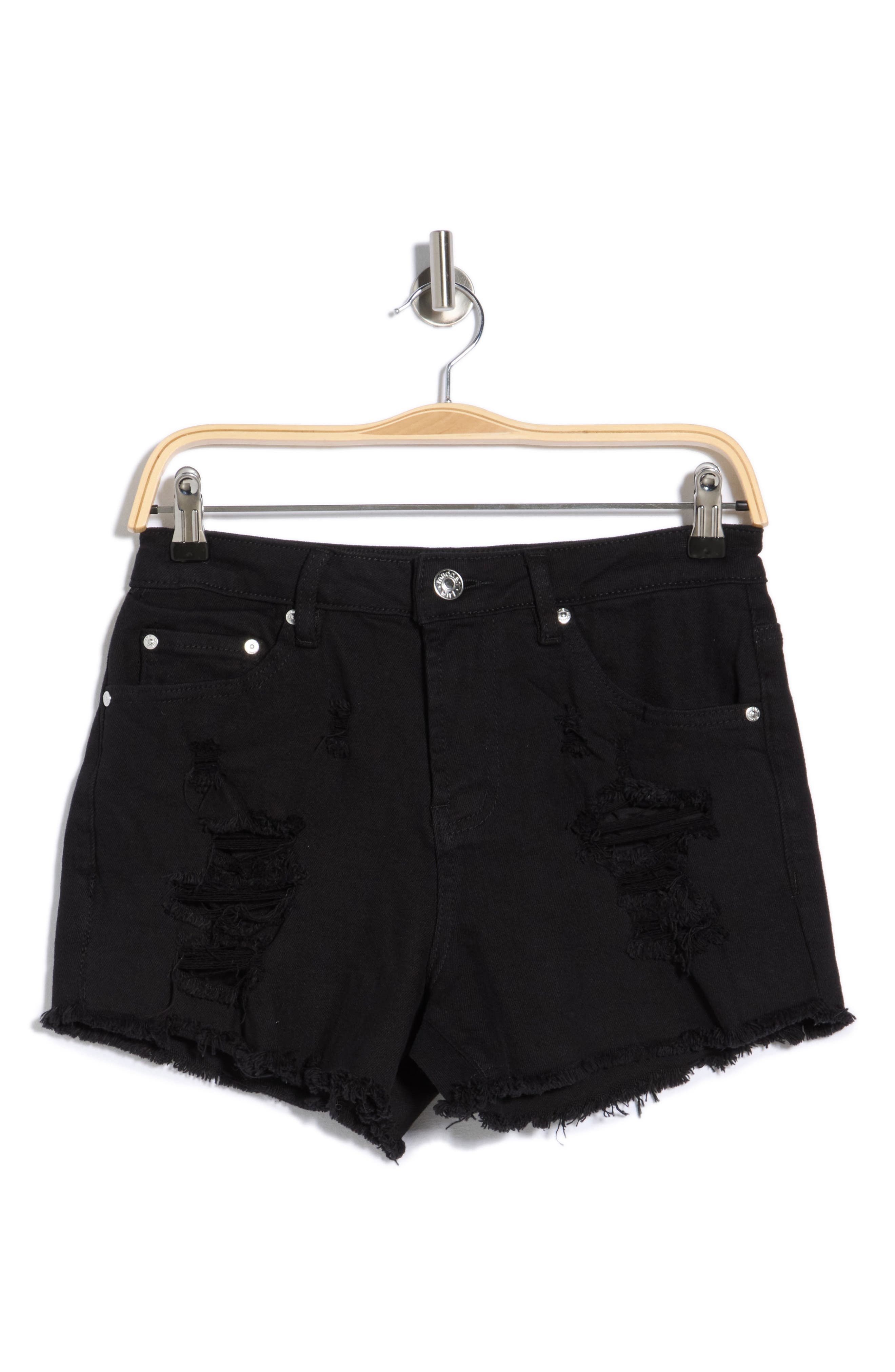 Madden Girl Super High Rise Destructed Cut Off Shorts