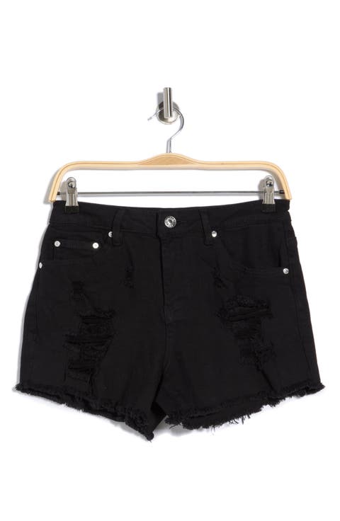Super High Rise Destructed Cut Off Shorts