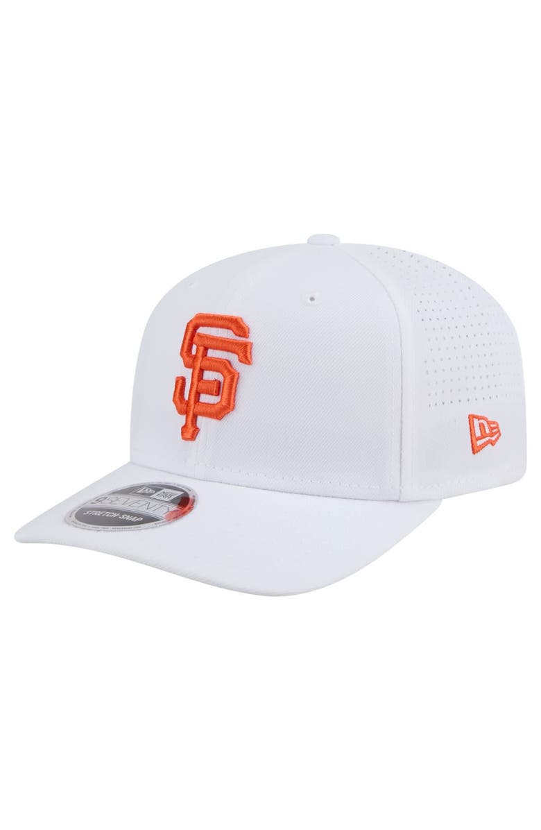 New Era Men's New Era White San Francisco Giants COOLERA 9SEVENTY Adjustable Hat, Main, color, White