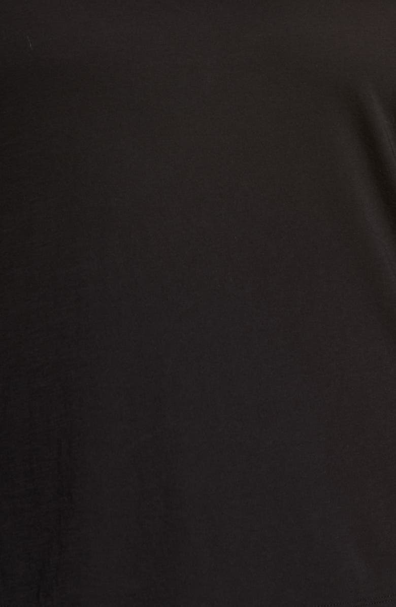 Vince Essential Long Sleeve Pima Cotton Top, Alternate, color, Black