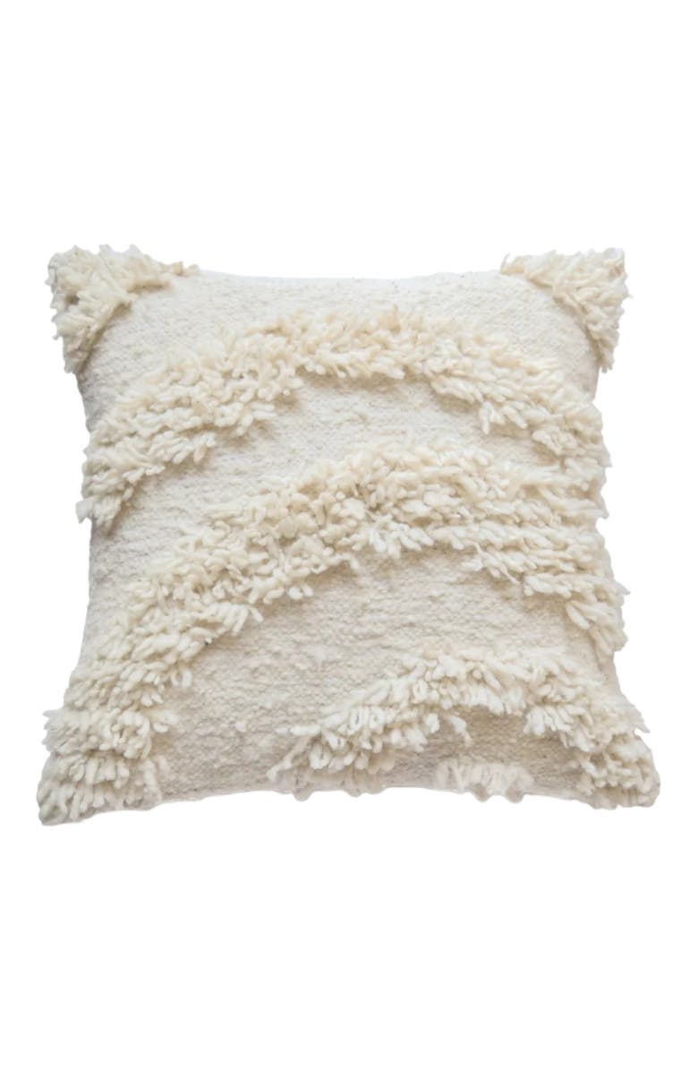 Meso Goods Miguel Wool Pillow Cover, Main, color, Cream